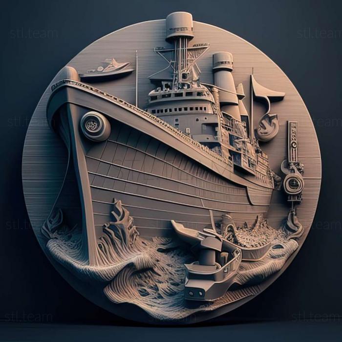 3D model Naval War Arctic Circle game (STL)